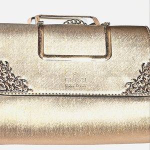 GUCCI GOLD METALLIC CROSSBODY BAG